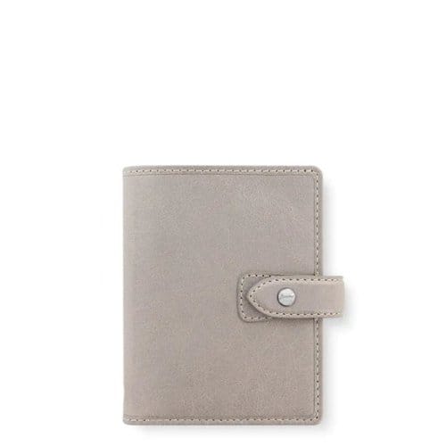 Filofax malden organiser, formaat pocket, kleur steen grijs