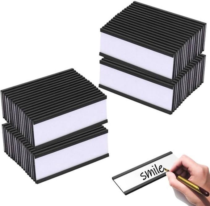 IMstore - Magnetic Label Holders - Writable Magnets - Ideaal voor Organisatie