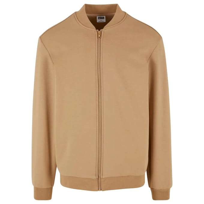Urban Classics - Cozy College jacket Sweater/trui met rits - M - Beige