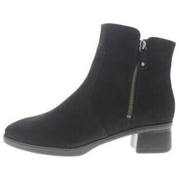 Dames Enkellaars Hartjes Blues Boot Black Zwart - Maat 5