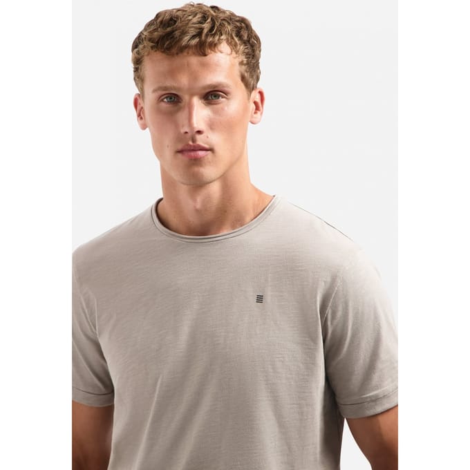 No Excess T-shirt Crewneck Slub Clay Größe: S | Basic T-Shirts Outlet | Herren