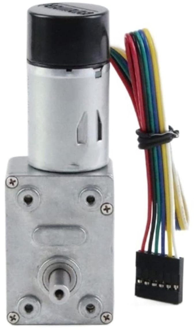 Reductiemotor DC - Mini motor - Robotbouw - Hoog koppel - 12V - Zilver
