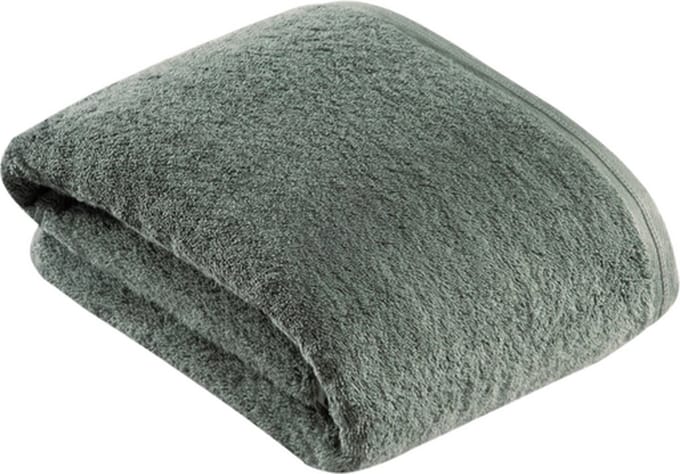 Vossen handdoek vegan life groen sage 60/110cm