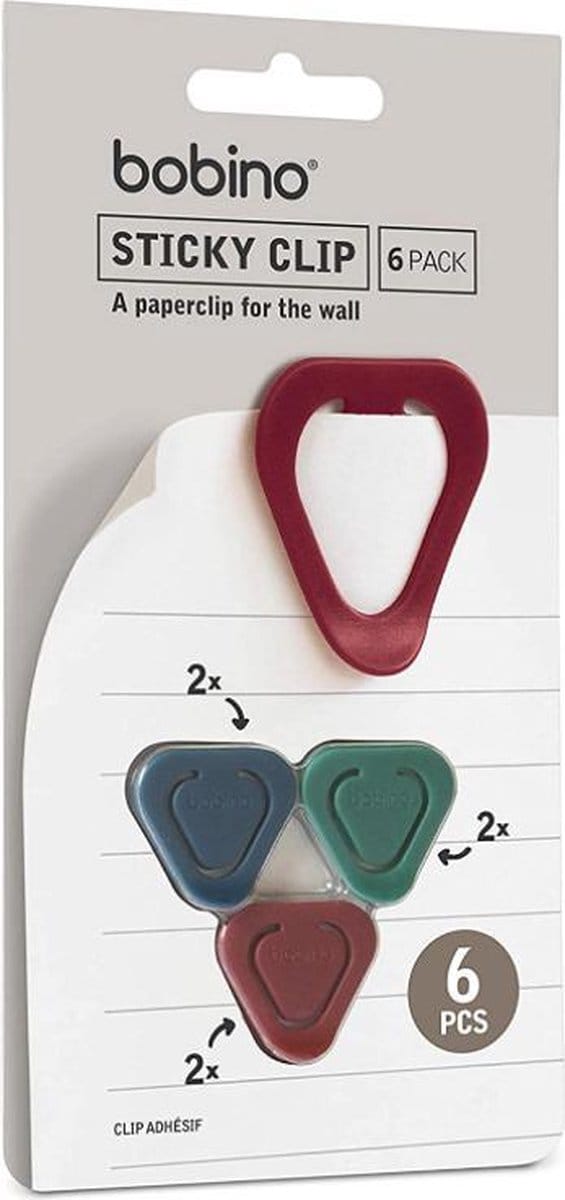 bobino Sticky Clip 6 Pack - Accentkleuren Merk: Bobino