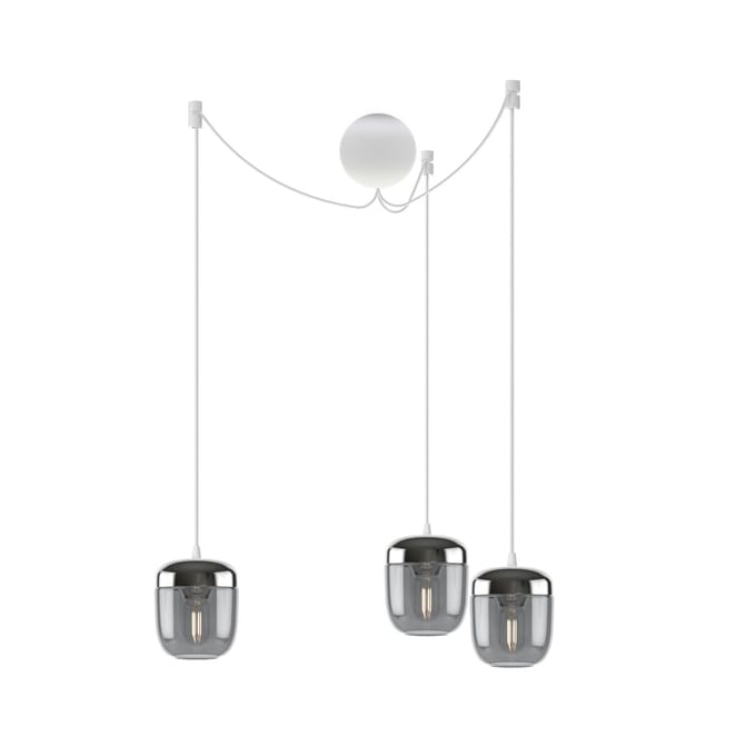 UMAGE - Acorn lamp - staal - smoked - zilver