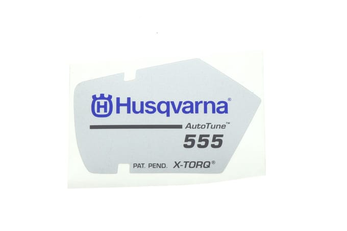 Husqvarna 555 starterkap sticker