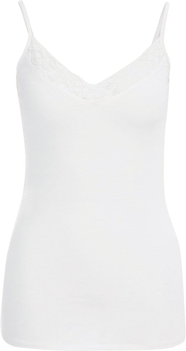 WE Fashion Dames singlet met kant