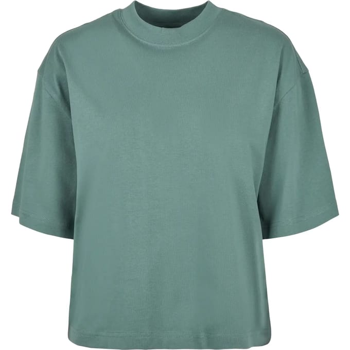 Urban Classics - Organic Oversized Dames T-shirt - S - Groen