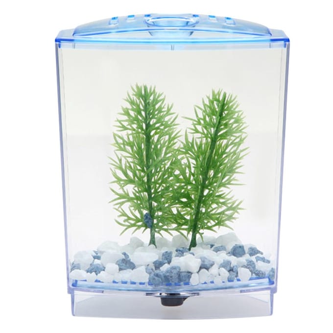 Mini Vis Tank Aquarium Transparant Waterplanten Kweekbak Broedbak Incubator(single) white