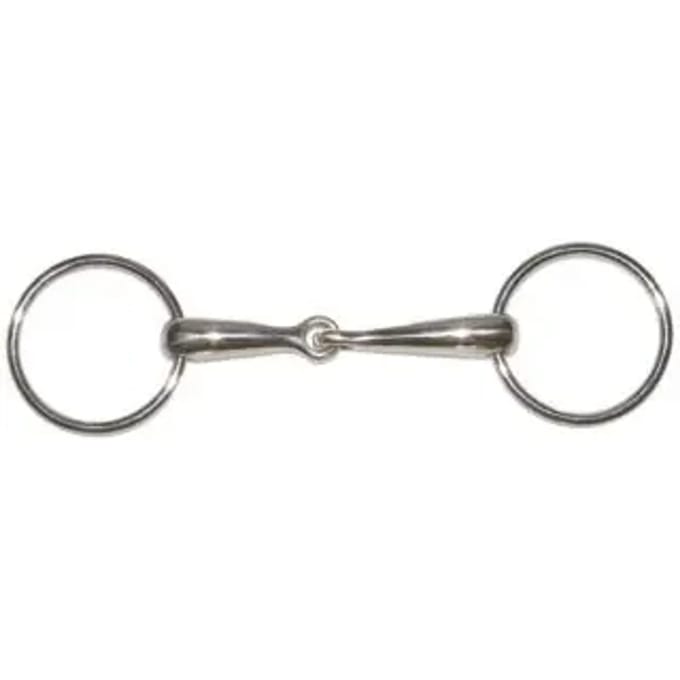 2-rings roestvrijstalen paardenbit Tattini