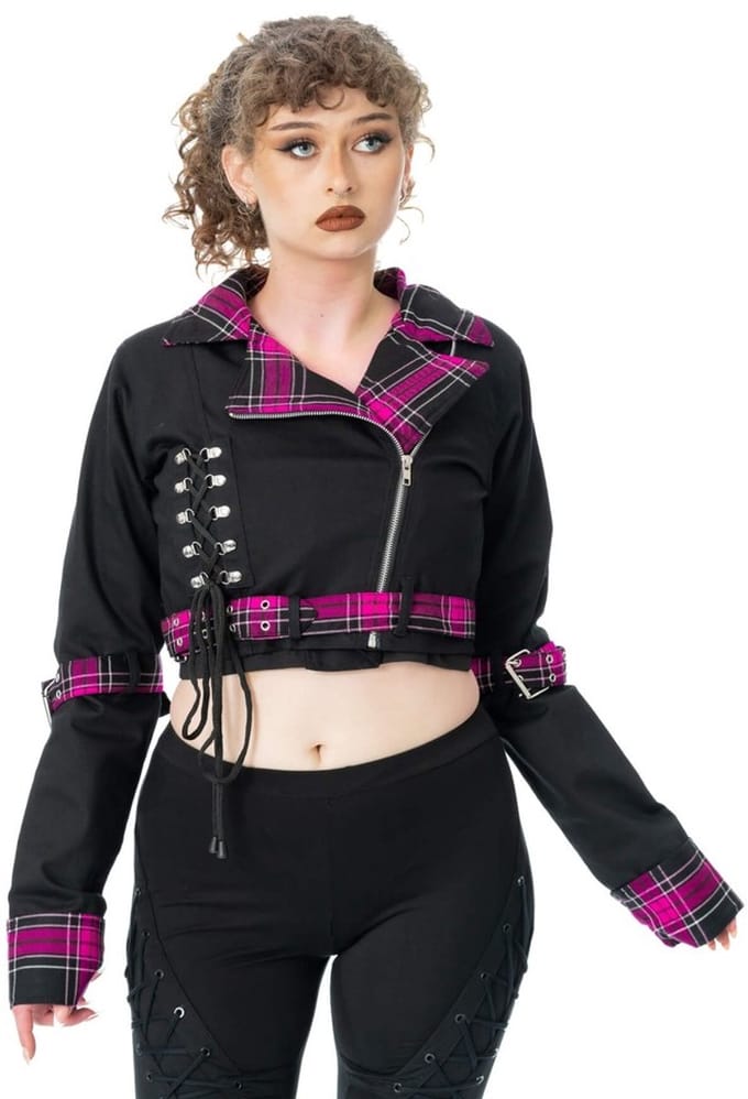 Heartless - Hexbourne Jacket - XXL - Zwart/Roze