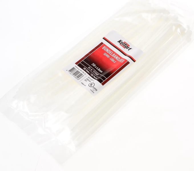 Kelfort Bundelbandje transparant 250 x 4.8mm
