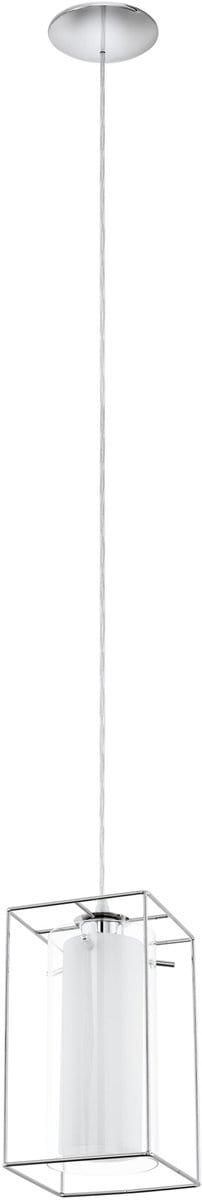 EGLO Loncino 1 - Hanglamp - 1 Lichts - Chroom - Helder, Wit