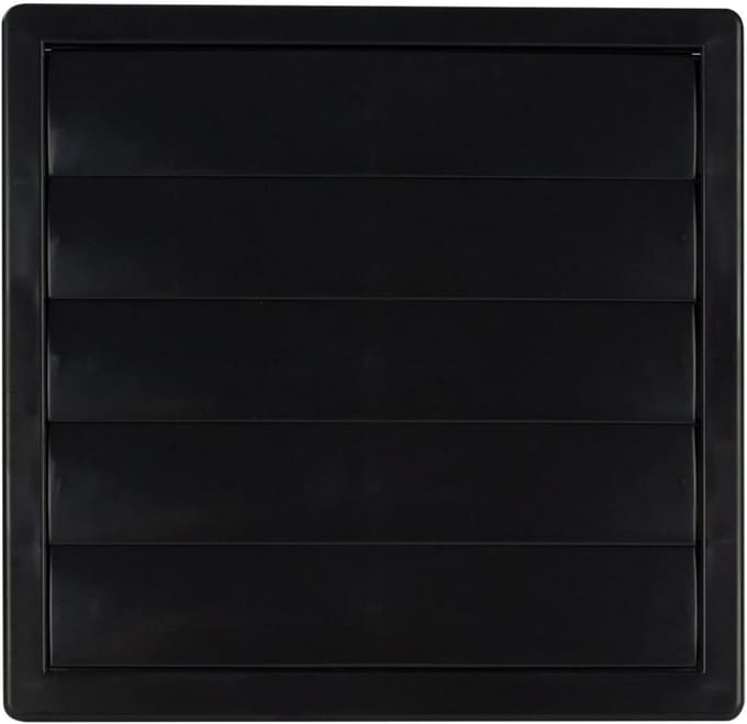 Ventilatierooster 170x170mm met Insectenhor en Lamellen