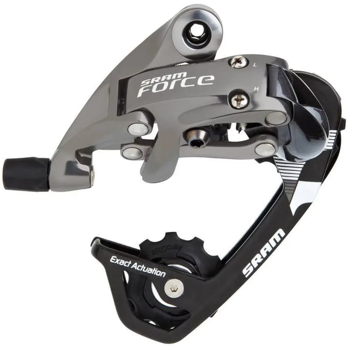 Sram achterderailleur Force 10V WiFli Medium Cage aluminium zilver/zwart