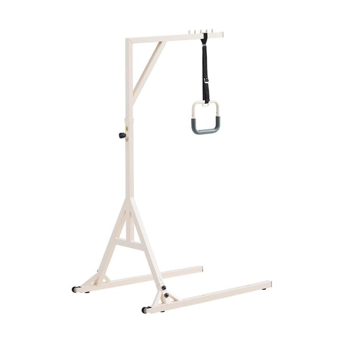 Trapeze Stang voor Bedmobiliteit 350LBS Capaciteit Bedtrapeze met 2 Wielen