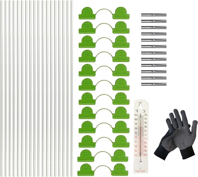 Broeikas Netframes - Tuin Tunnelbogen - Planten Beschermen - Glasvezel Stevig - 42 cm - A