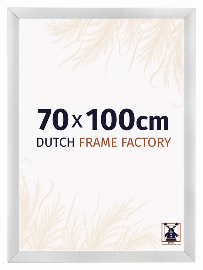 Fotolijst 70x100 cm - MDF - Zilver Mat - Praag