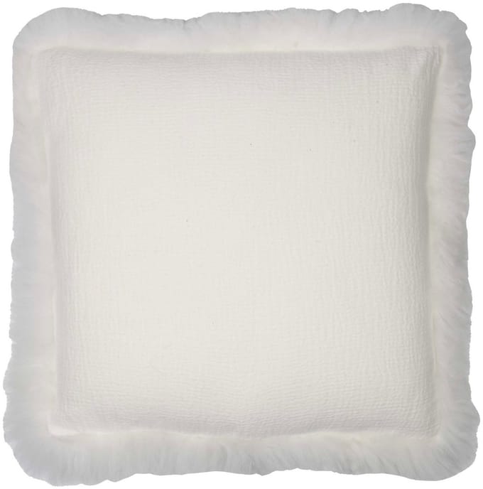 kussen schaap krulhaar linnen wit 40x40cm