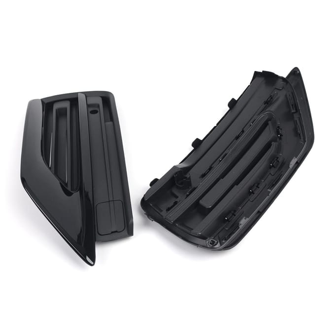 2 stuks Front Lower Bumper Grilles ABS Mistlamp Grille Vervanging voor Volvo XC90 2020 EN VERDER Left+Right A