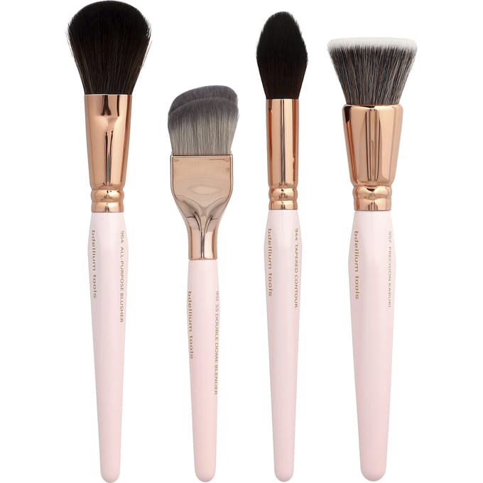 Bdellium Tools, Gezichtsborstel Set, 4 Borstels