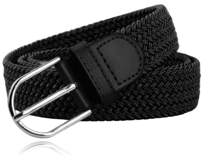 LGT JWLS Herencanvasriem - Elastisch, Zwart-100cm