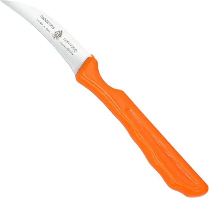 Diogenes Solingen Champignonmesje 6cm – Oranje – RVS – Ergonomisch