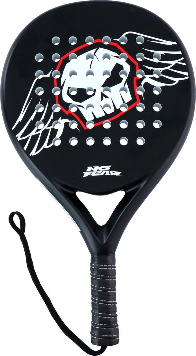 No Fear Padel Racket - Lichtgewicht Padelracket - Zwart