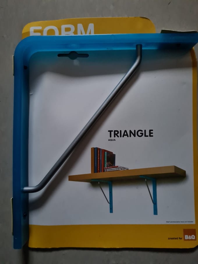 Form Triangle plankdrager Blauw max 20kg