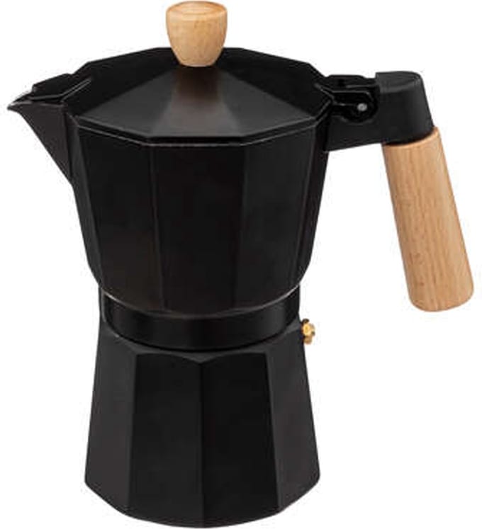 Percolator Zwart - 6 Kops – Espresso Koffiemaker – Moka Pot – RVS - Aluminium - Espressomaker