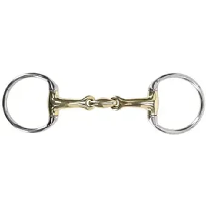 QHP Bustrens Dubbel Gebroken Anatomisch 14 mm Argentan - 10,5