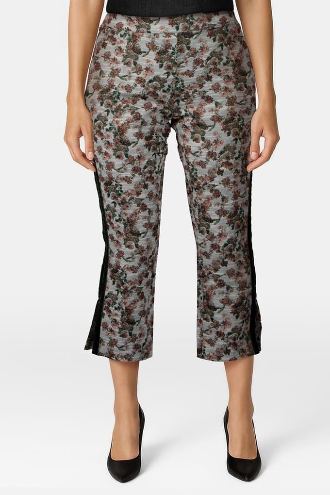 River Woods Pants Side Slit Green Maat: 38 | Pantalons Outlet | Dames | Grijs