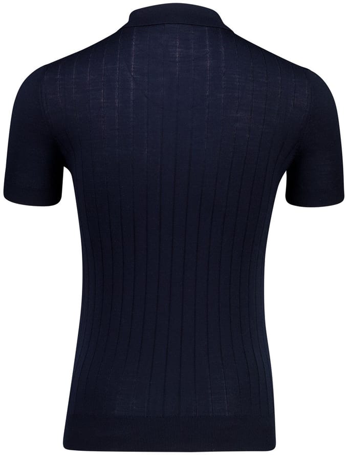 Born With Appetite poloshirt korte mouw donkerblauw