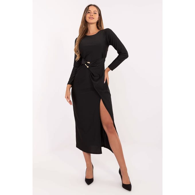 Chic Twist Dress - Schwarz / Einheitsgröße
