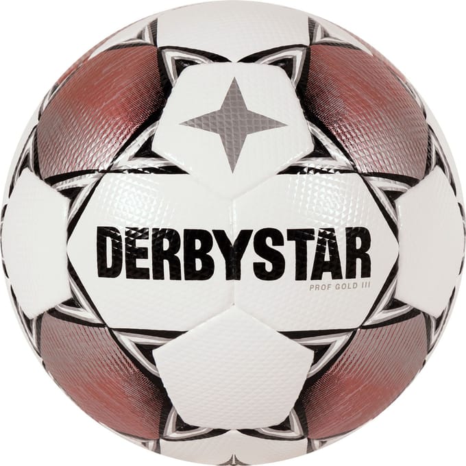 Derbystar - Prof Gold III - Voetbal - Maat 5 - Rood