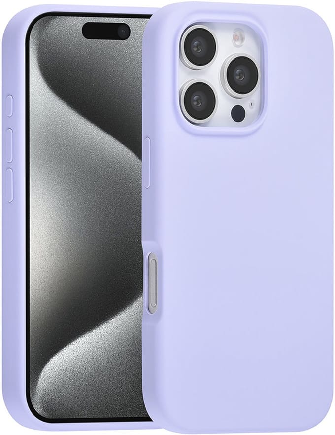 TUNIQ - iPhone 16 Pro - Backcase - Premium Liquid - silicone - Paars