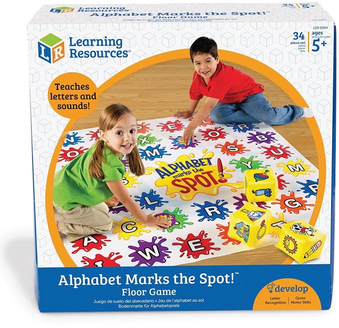 Learning Resources Alphabet Marks the Spot - Activiteitenmat - Bewegend leren - Lezen - 5+