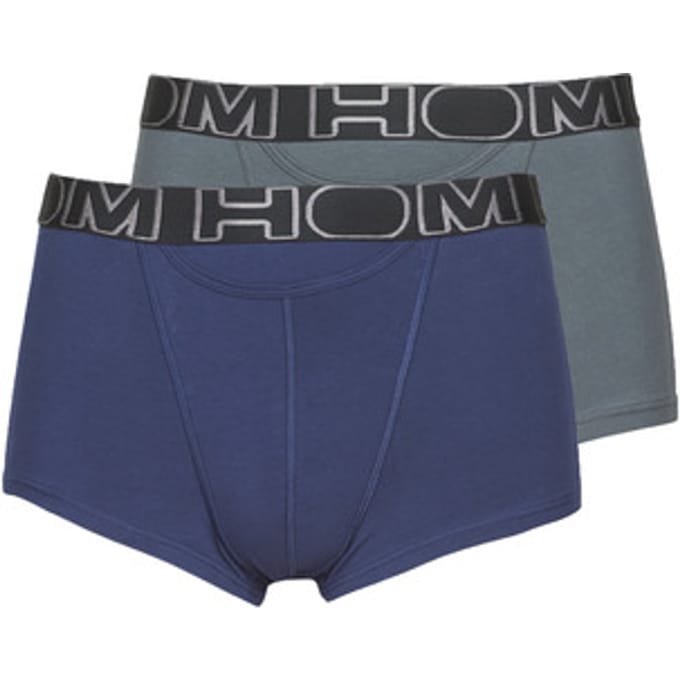 HOM - Boxerlines#2 - HO1 Boxer Briefs (2-pack) - Heren Boxer met horizontale gulp - Navy/Antraciet - Maat M