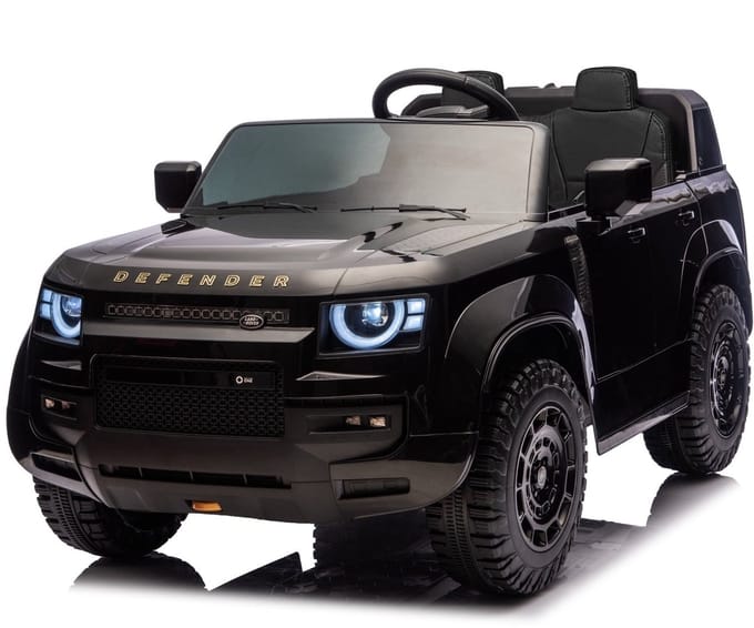 Land Rover Defender 24V 2 persoons kinderauto Zwart