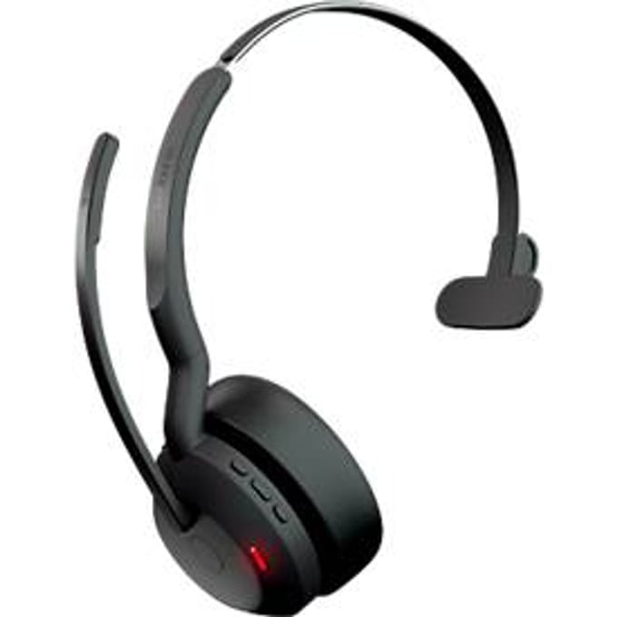 Headset Jabra Evolve2 55 link380c mono, bereik tot 30 m, tot 10 u, UC-geoptimaliseerd, zwart