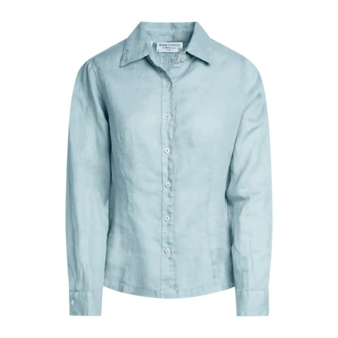Damenlinnen lange mouwen blouse Haris Cotton Essentials