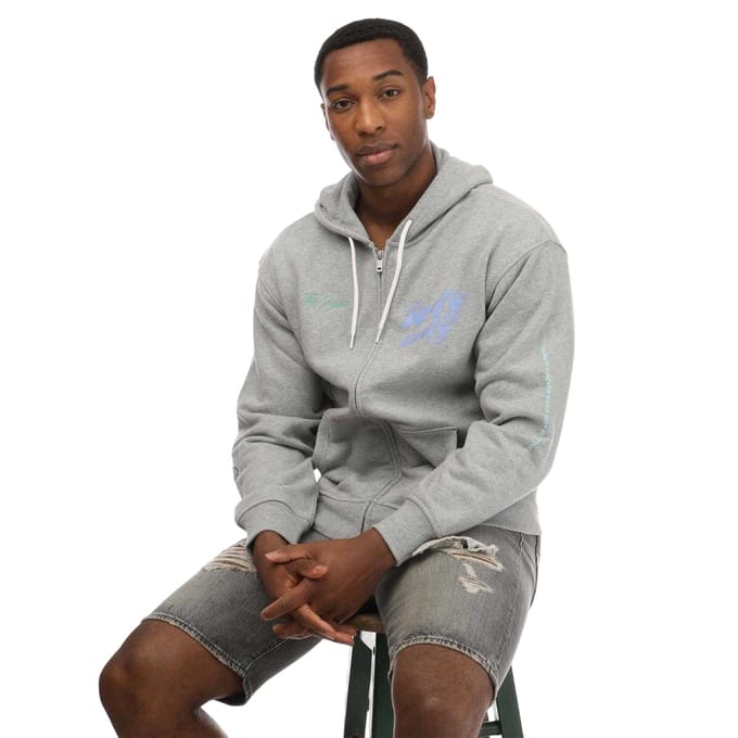 Levis Heren Grafische Full Zip Hoodie (Grijs)