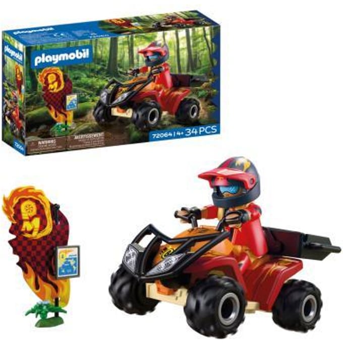 Playmobil 72064 – Quad tout-terrein – 1 figuur – Accessoires