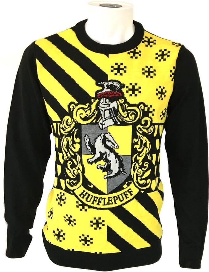 Harry Potter - Hufflepuff gebreide foute kerst trui