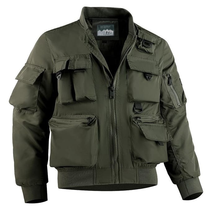 Bomberjack Heren Baseball Jersey Functioneel Multi-zakkenjack Europees en Amerikaans Drievoudig Bewijs Jack 5XL black
