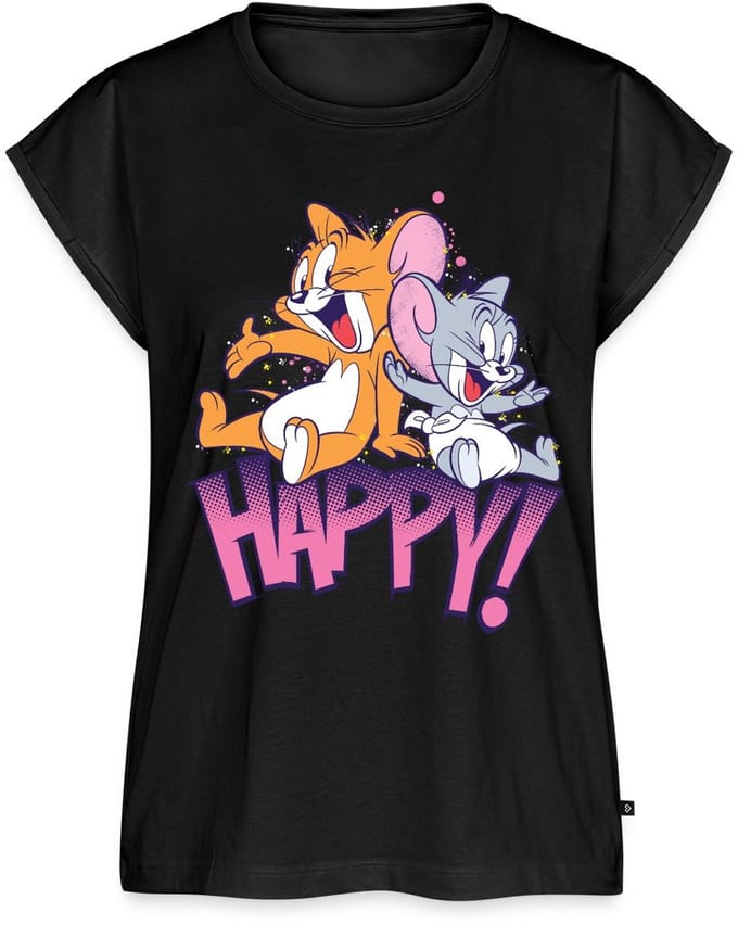 Tom En Jerry Met Nibbles Vrouwen Premium Bio Top