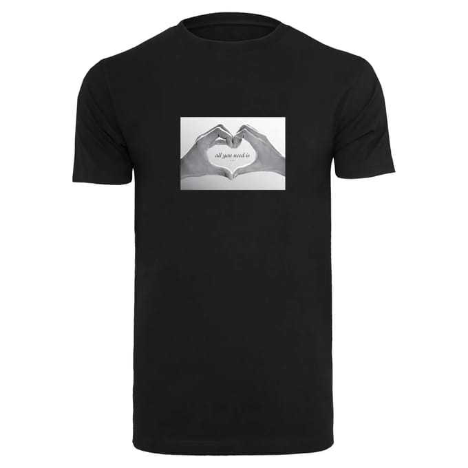 Mister Tee - Love SIgn Heren Tshirt - S - Zwart