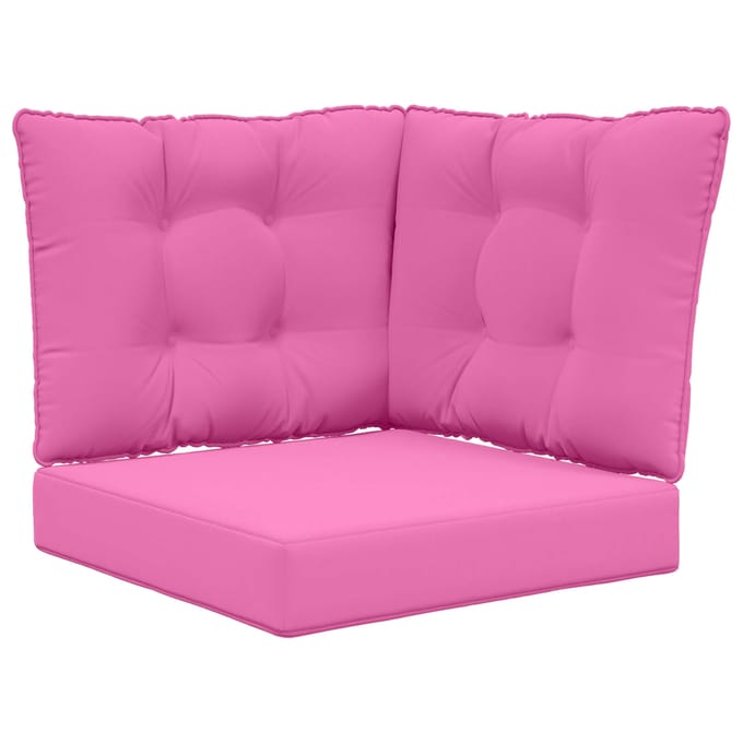 vidaXL - Buitenbankkussen - Polyester - Roze - 50,5 - x - 50,5 - cm