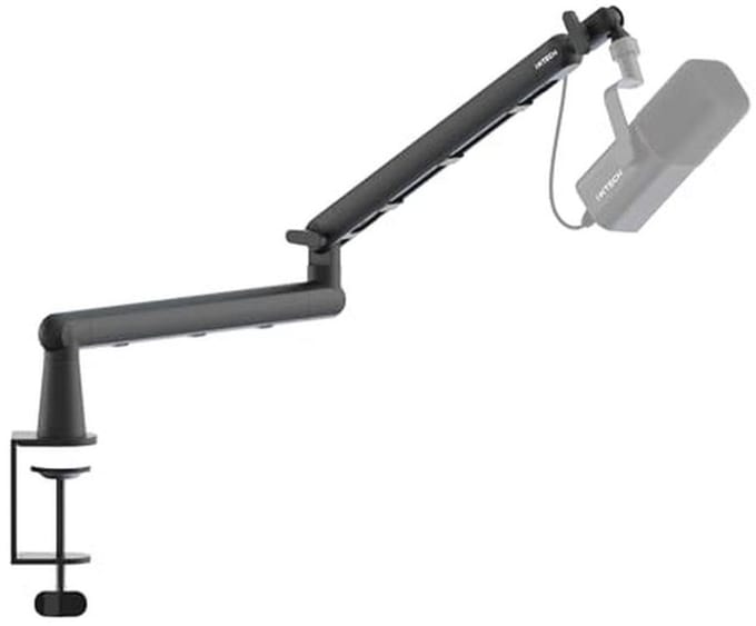 Verstelbare Microfoon Arm met Geïntegreerd Kabelbeheer en 360° Rotatie voor Streaming en Opname