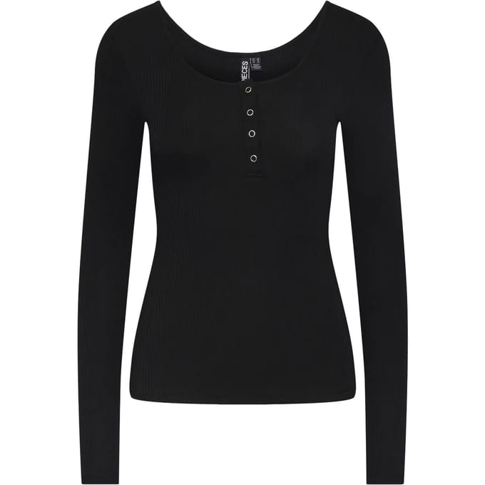 PIECES PCKITTE LS TOP NOOS BC Dames Top - Maat M